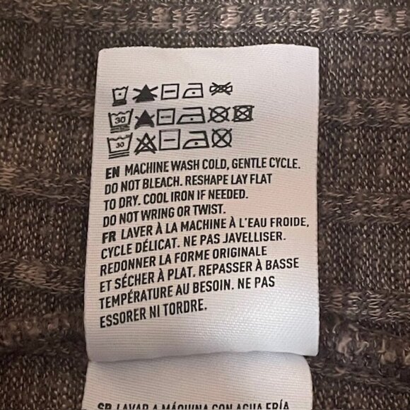 AMERICAN EAGLE Brown Ribbed Open-Front Cardigan Sweater - Size XXS - Picture 5 of 5